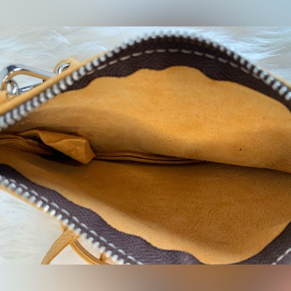 Maxon Collection Yellow Leather Crossbody Bag - Picture 4 of 7